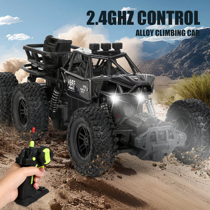 All-Terrain 6WD RC Rock Crawler - High-Speed Off-Road Stunt Vehicle