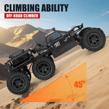 All-Terrain 6WD RC Rock Crawler - High-Speed Off-Road Stunt Vehicle