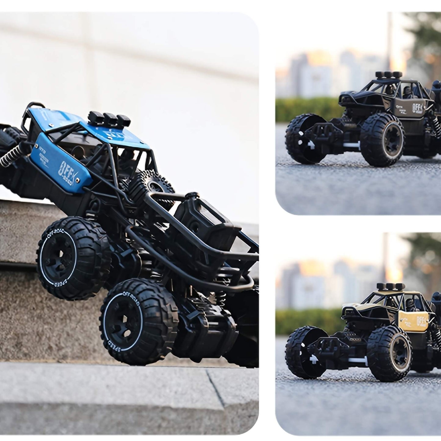 All-Terrain 6WD RC Rock Crawler - High-Speed Off-Road Stunt Vehicle