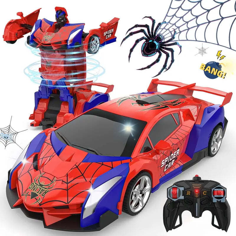 2-in-1 Remote Control Transforming Robot Car - Stunt Drift & 360° Rotation