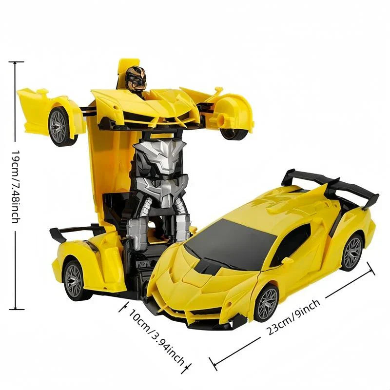 2-in-1 Remote Control Transforming Robot Car - Stunt Drift & 360° Rotation