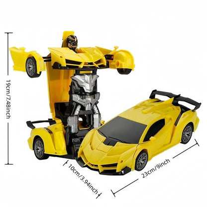 2-in-1 Remote Control Transforming Robot Car - Stunt Drift & 360° Rotation
