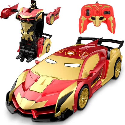 2-in-1 Remote Control Transforming Robot Car - Stunt Drift & 360° Rotation