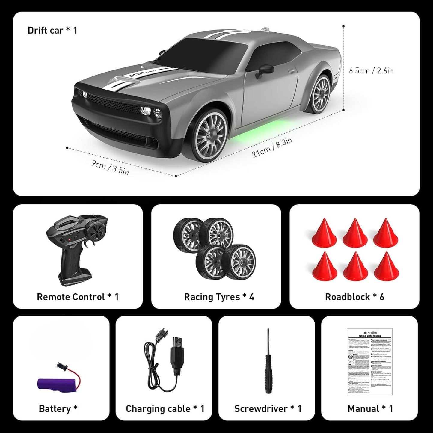 High-Performance 4WD RC Drift Car